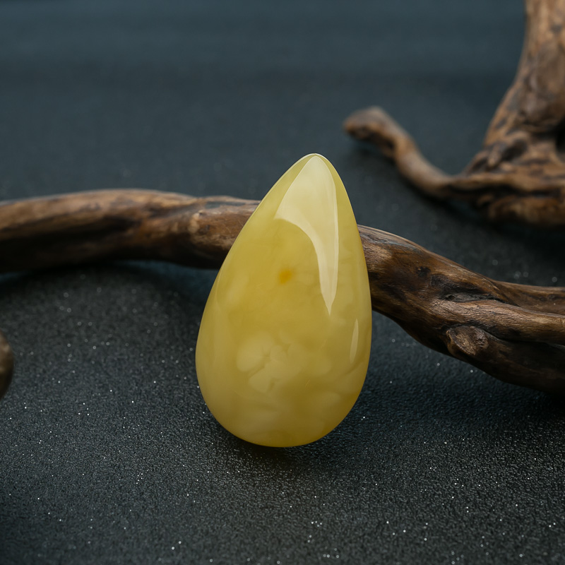 蜜蜡水滴吊坠-红掌柜