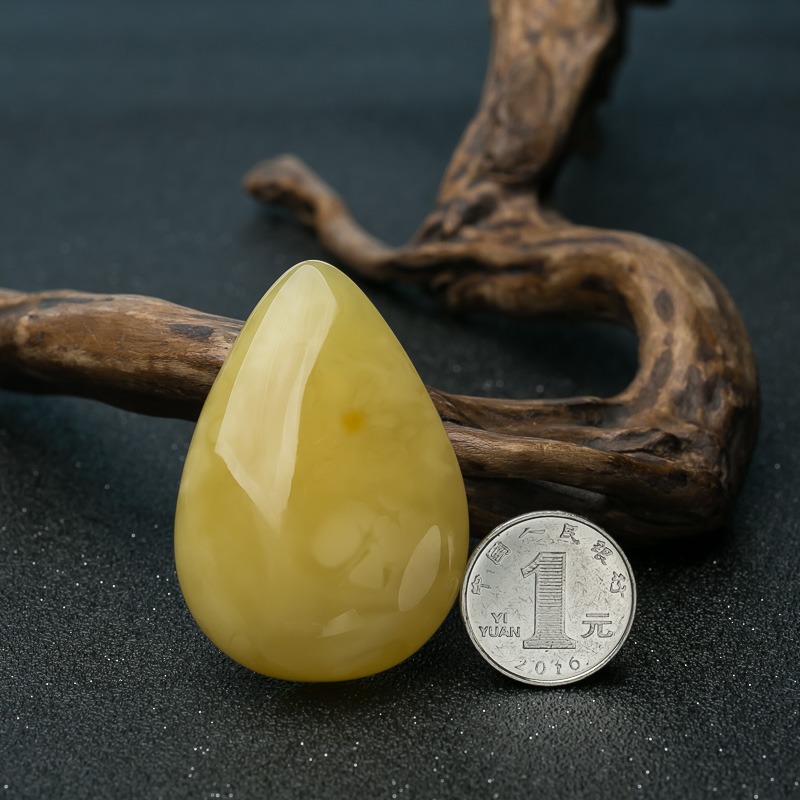 波罗的海蜜蜡水滴挂坠-红掌柜