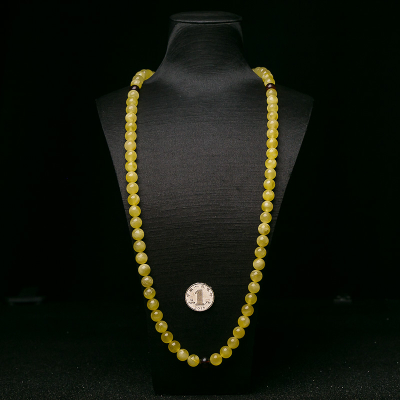 天然蜜蜡佛珠-红掌柜