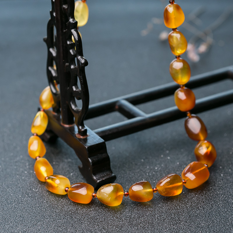 波罗的海金绞蜜随形项链-红掌柜