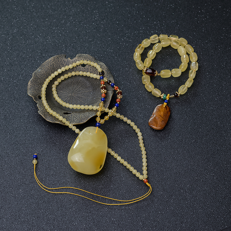 蜜蜡手串-红掌柜