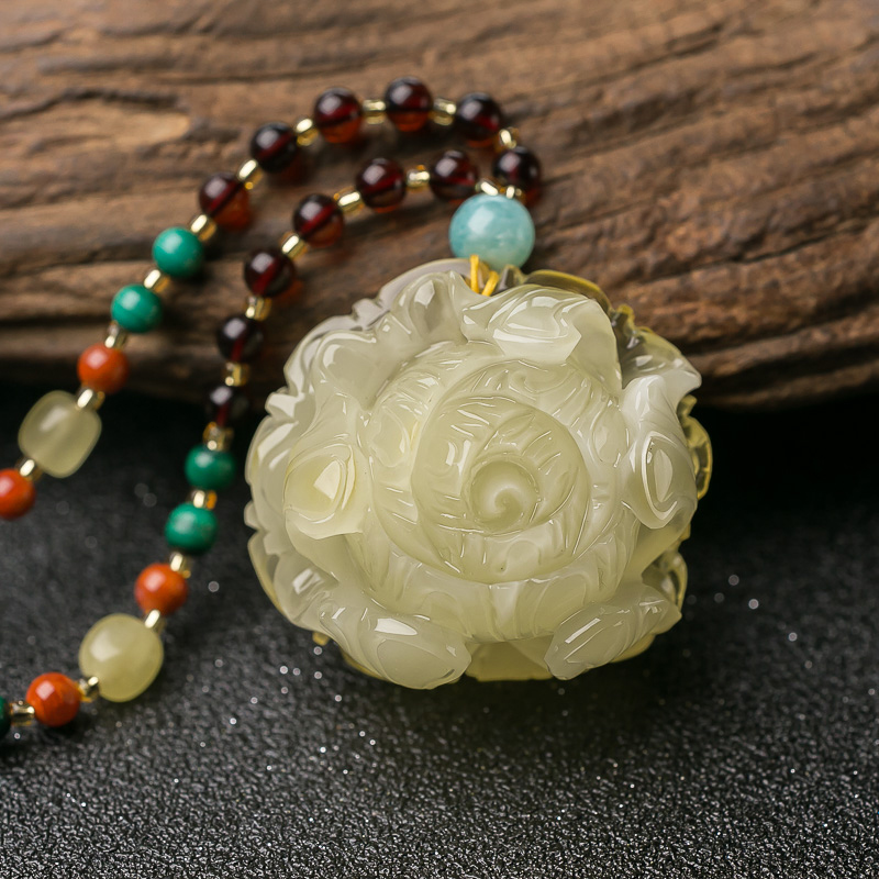 浅黄蜜蜡套装-红掌柜