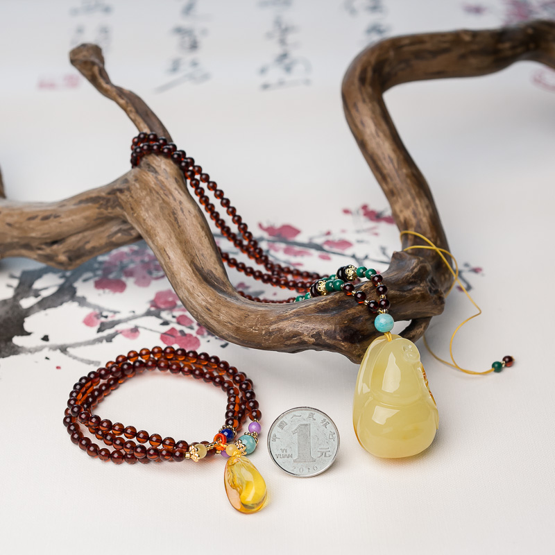 蜜蜡2018幸运套装-红掌柜