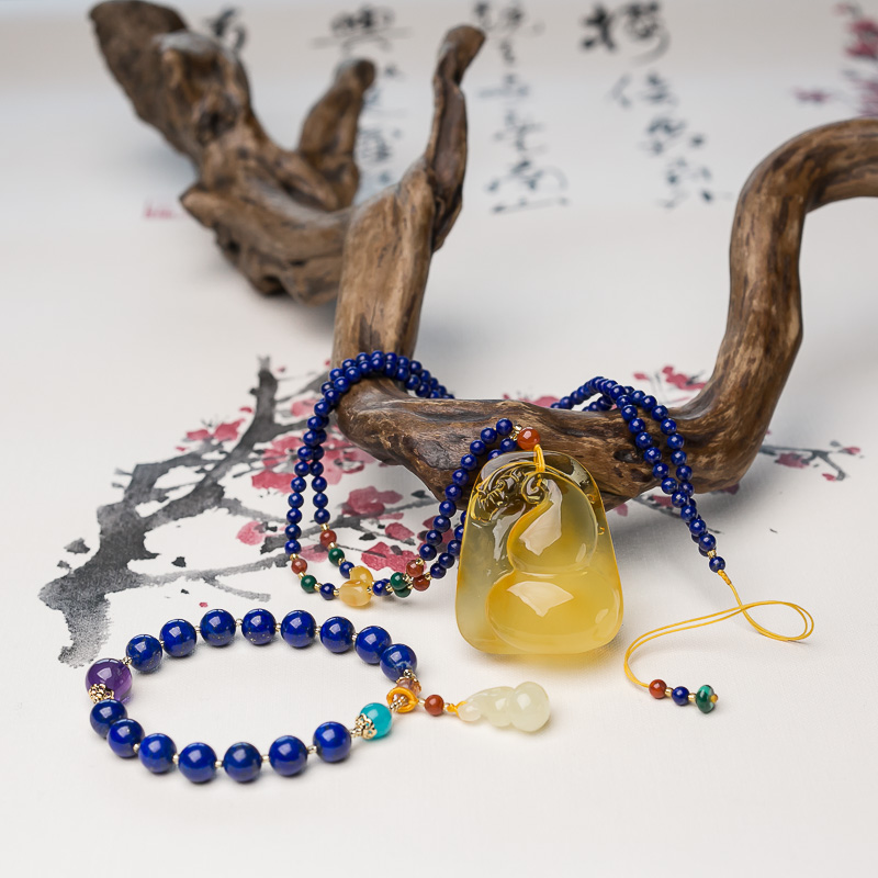 蜜蜡2018幸运套装（两件）-红掌柜