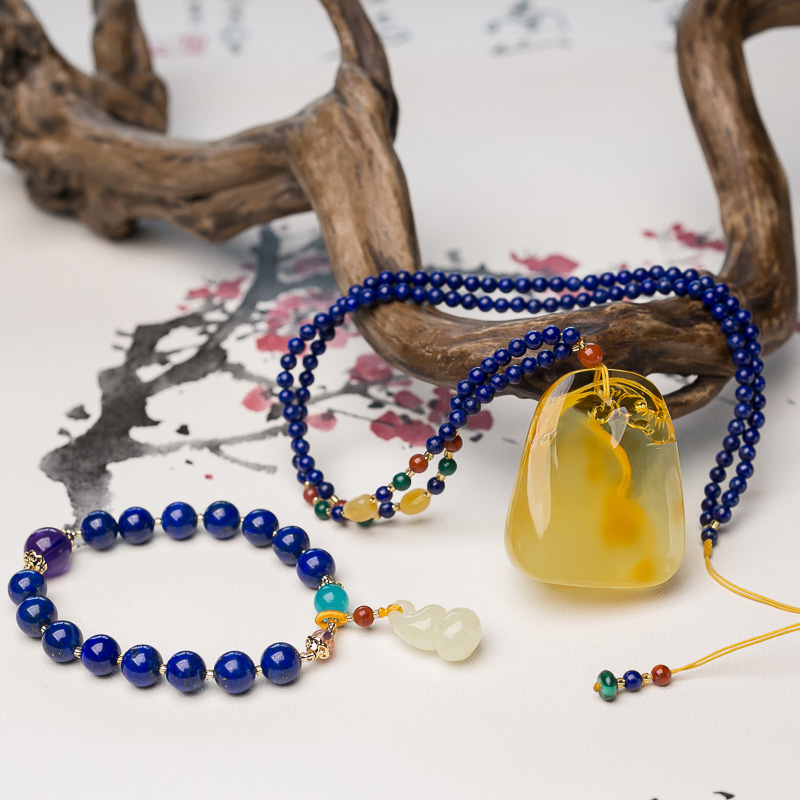 蜜蜡2018幸运套装-红掌柜