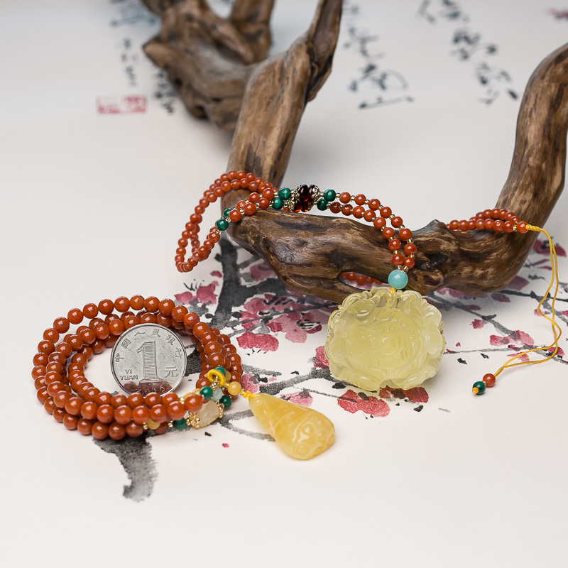 波罗的海天然蜜蜡2018幸运套装-红掌柜