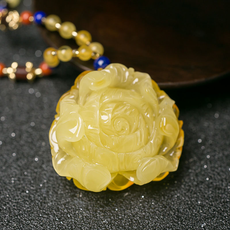 蜜蜡套装（两件）-红掌柜