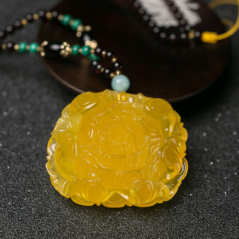 天然蜜蜡套装-红掌柜