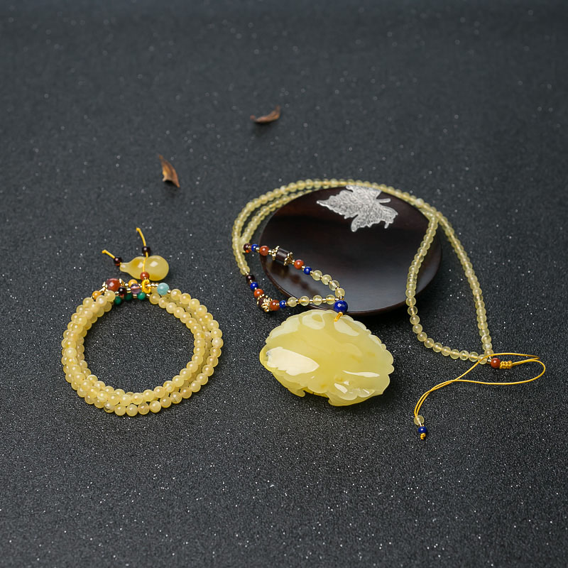 波罗的海蜜蜡套装-红掌柜