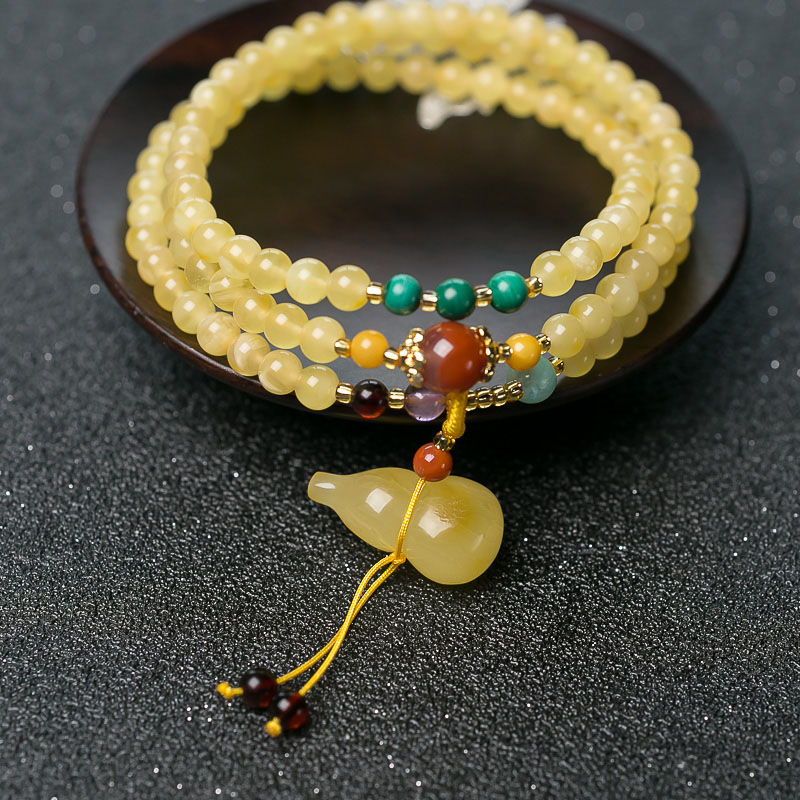 蜜蜡套装-红掌柜