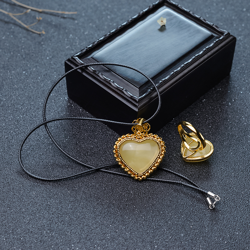 蜜蜡套装-红掌柜