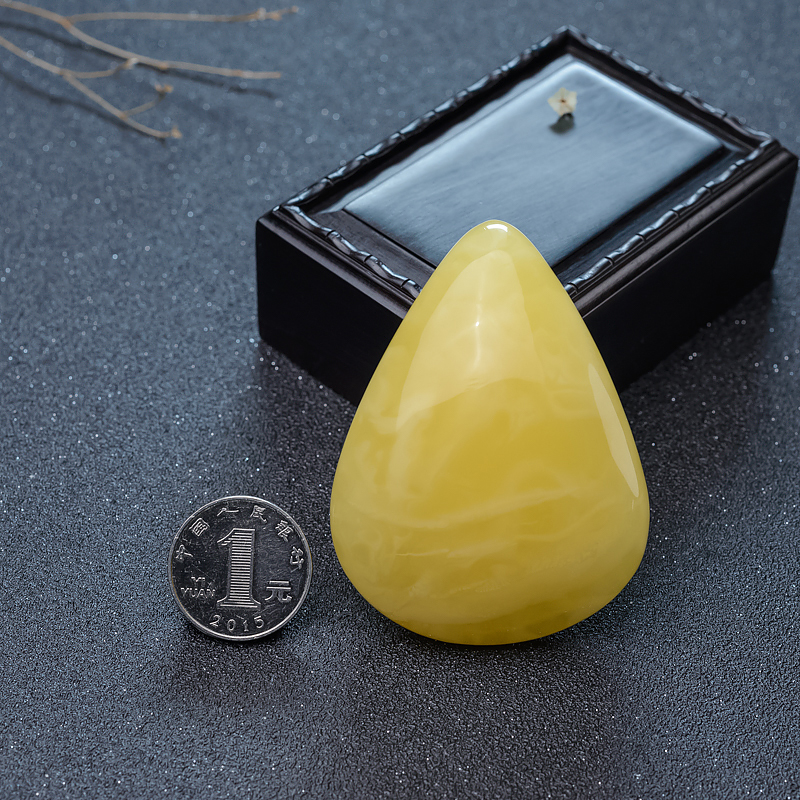 天然蜜蜡随形吊坠-红掌柜