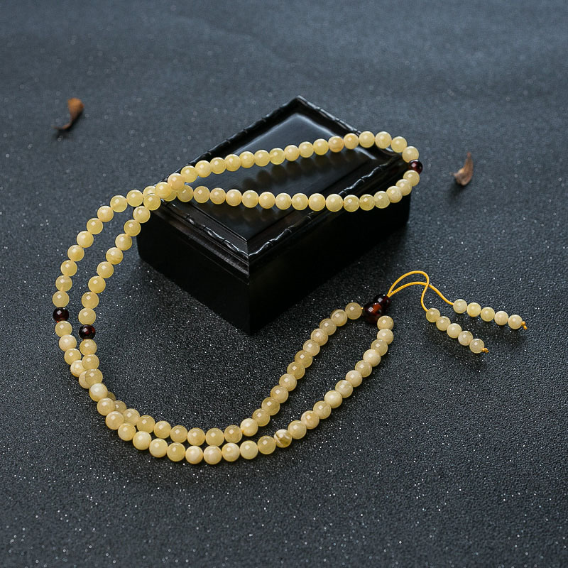 蜜蜡佛珠-红掌柜