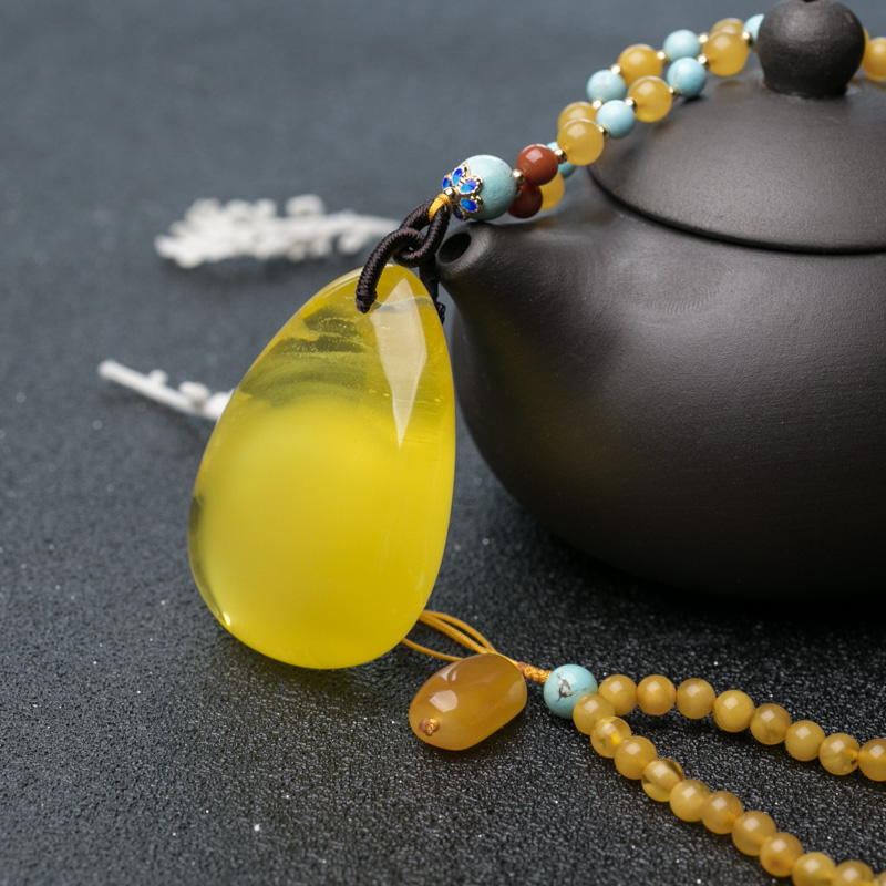 鸡油黄金绞蜜项链-红掌柜