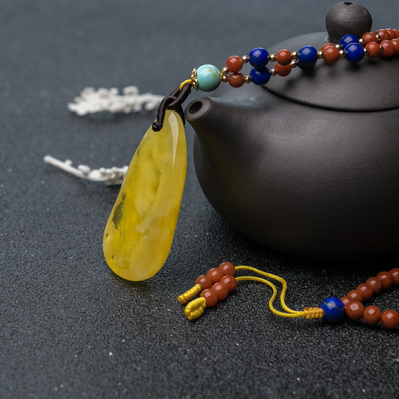 鸡油黄金绞蜜项链-红掌柜