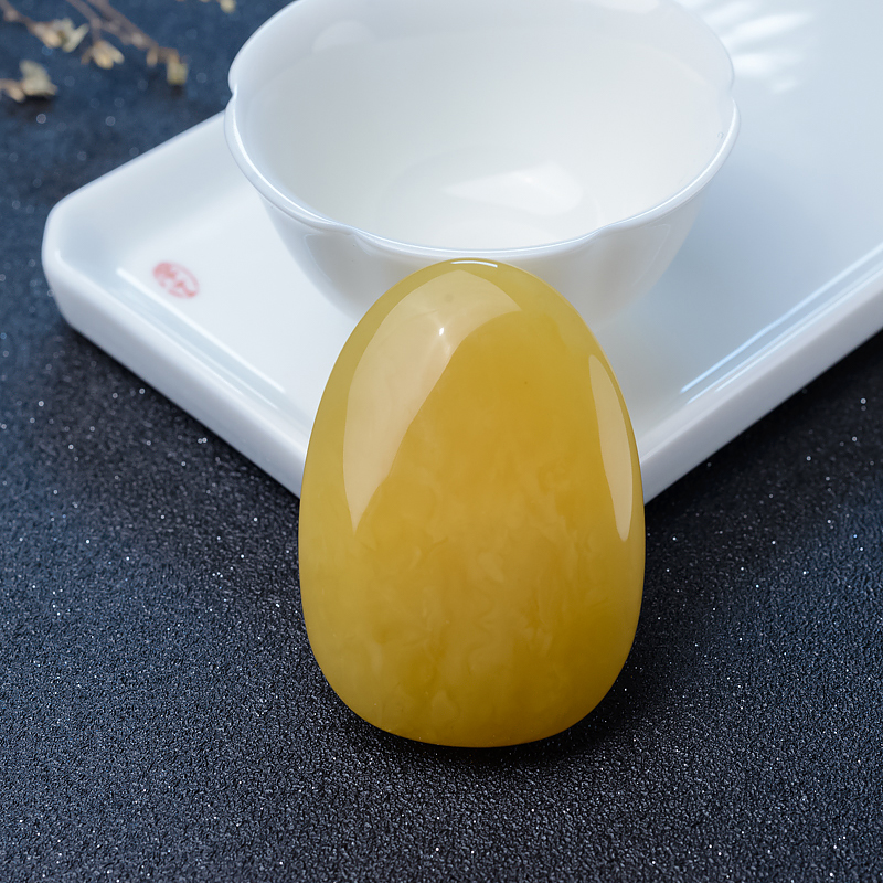 蜜蜡吊坠-红掌柜