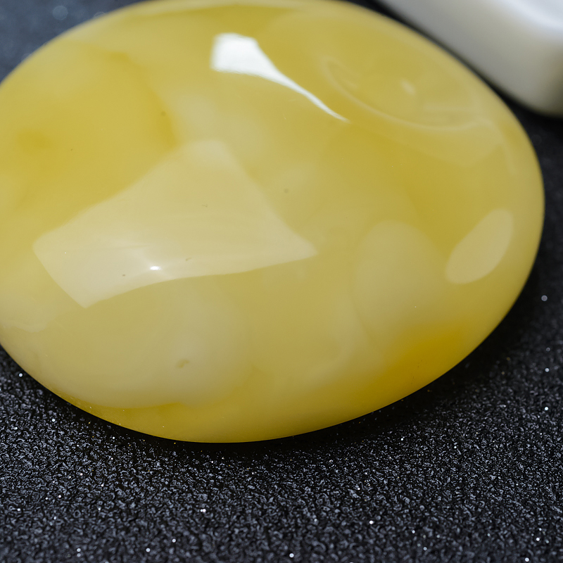 波罗的海鸡油黄蜜蜡平安扣吊坠-红掌柜