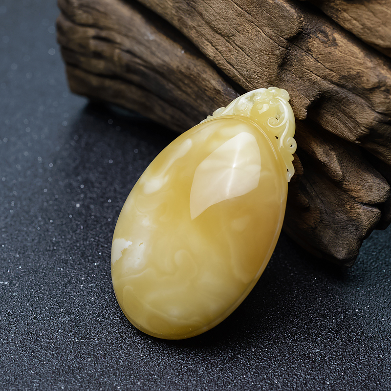 蜜蜡吊坠-红掌柜