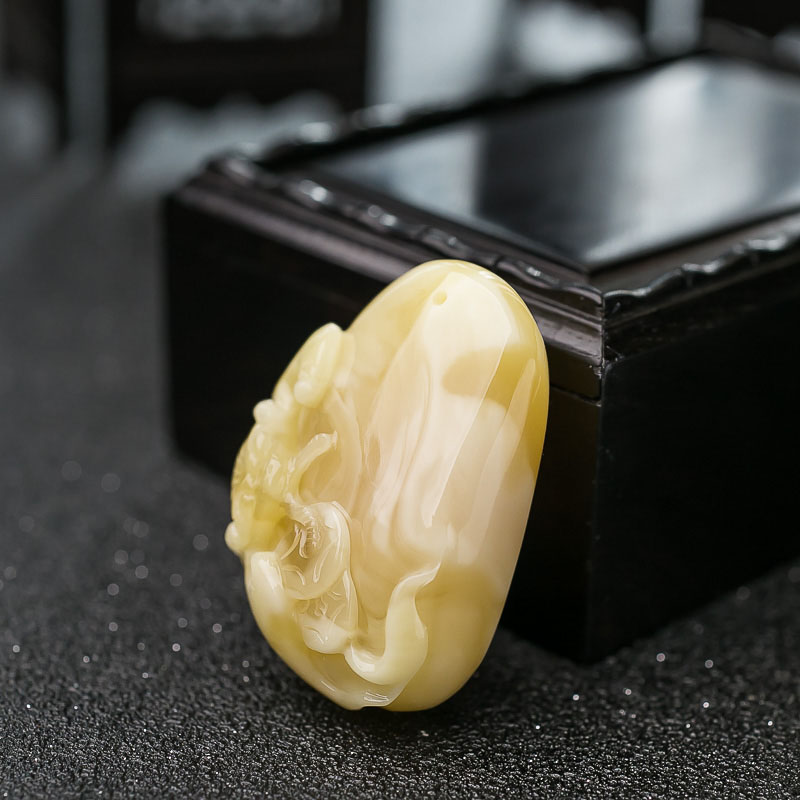 蜜蜡吊坠-红掌柜