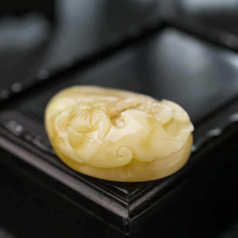 波罗的海蜜蜡福在眼前吊坠-红掌柜