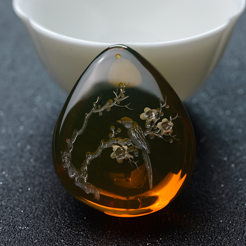 蓝珀喜上眉梢-红掌柜