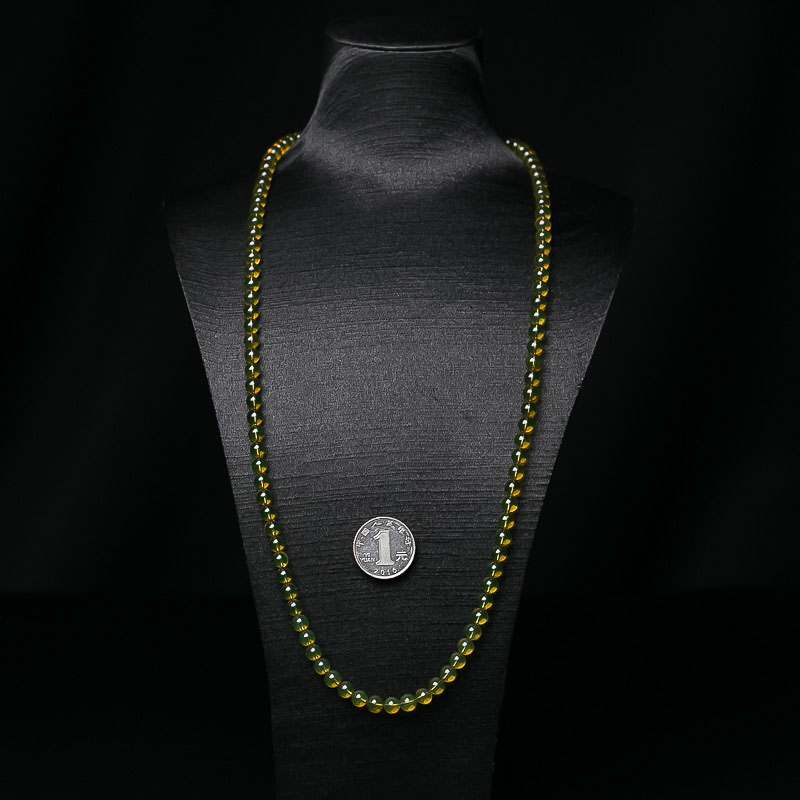 蓝珀佛珠-红掌柜