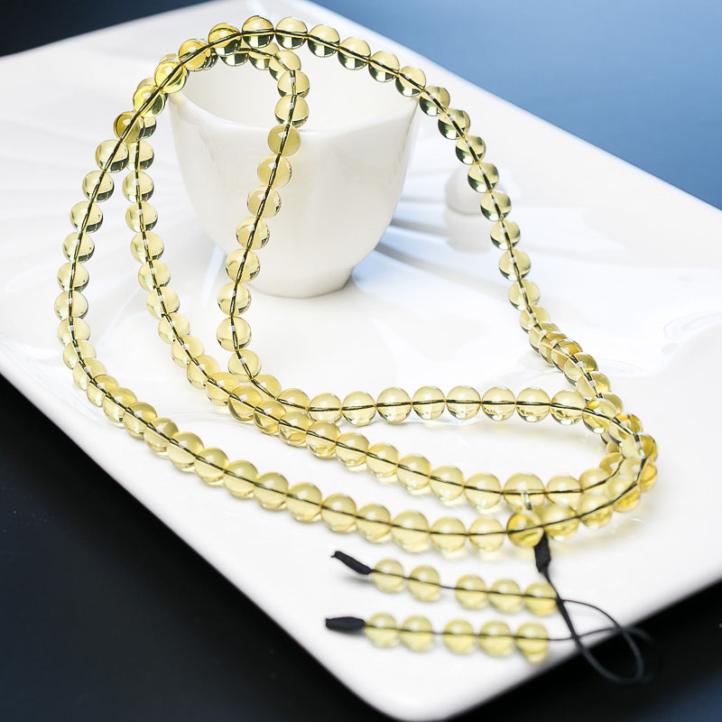 7.5mm蓝珀108佛珠-红掌柜