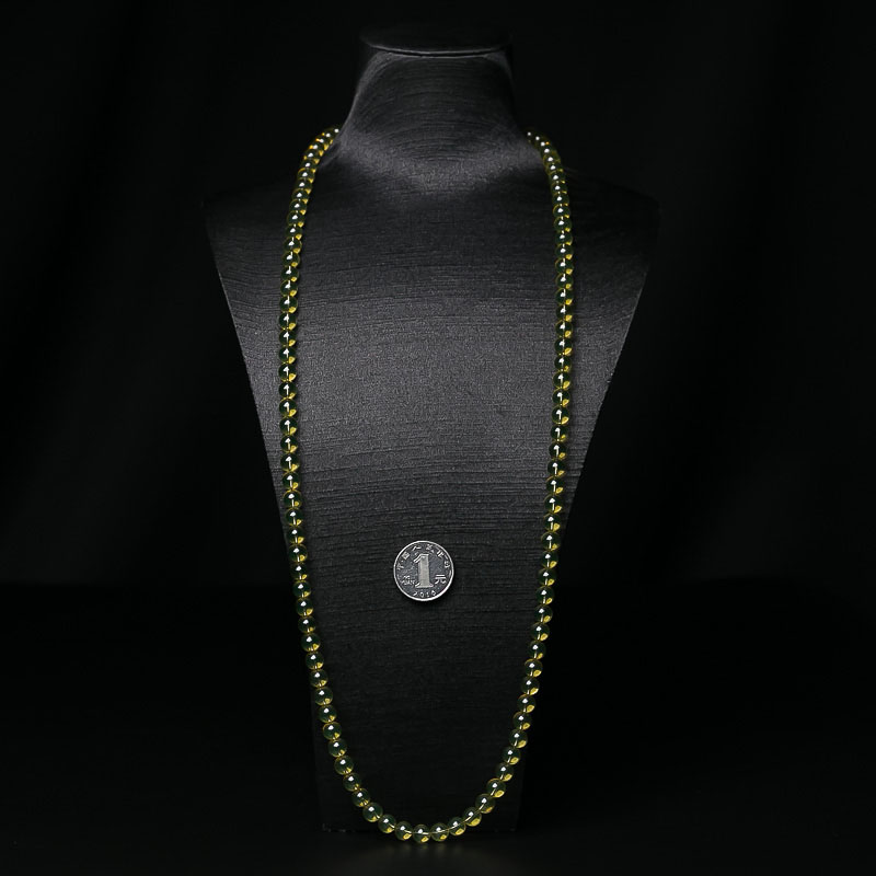 蓝珀108佛珠-红掌柜