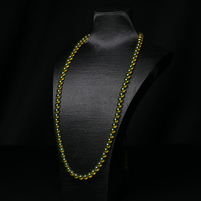 墨西哥蓝珀108佛珠-红掌柜