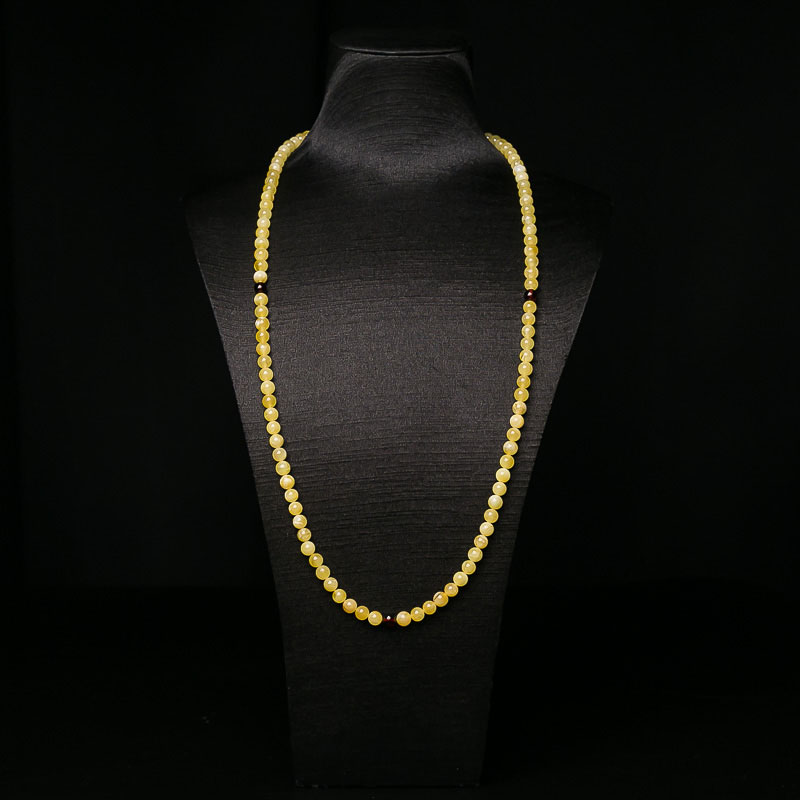 波罗的海天然鸡油黄蜜蜡108佛珠-红掌柜