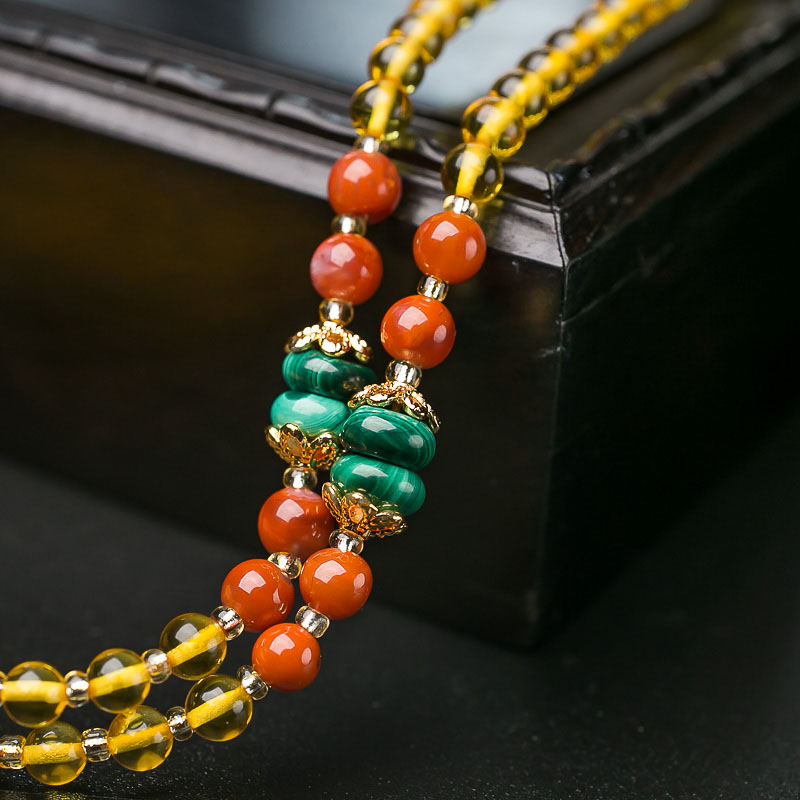 波罗的海天然鸡油黄金绞蜜项链-红掌柜