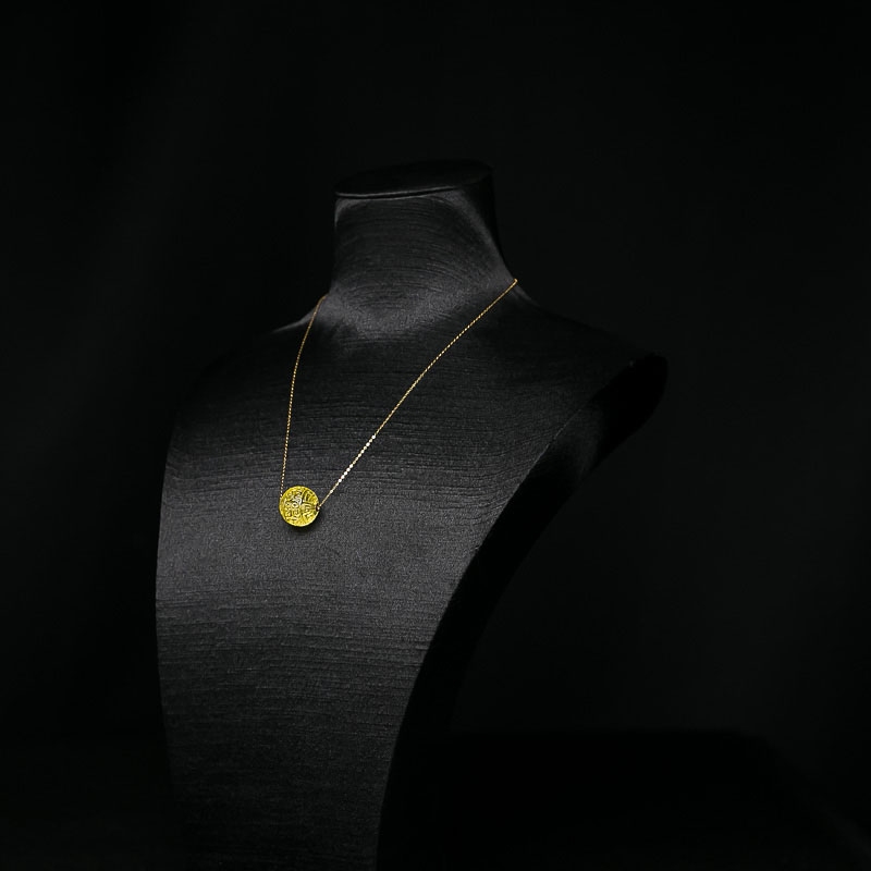 天然金珀回纹珠项链-红掌柜