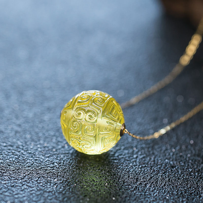 波罗的海天然金珀项链-红掌柜