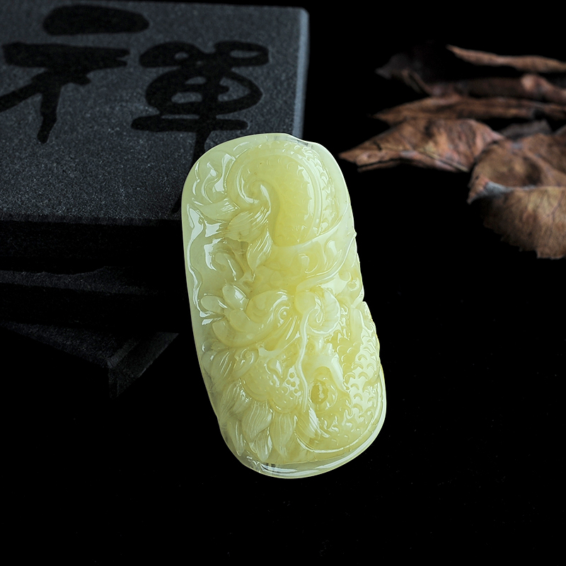 飞龙蜜蜡吊坠-红掌柜