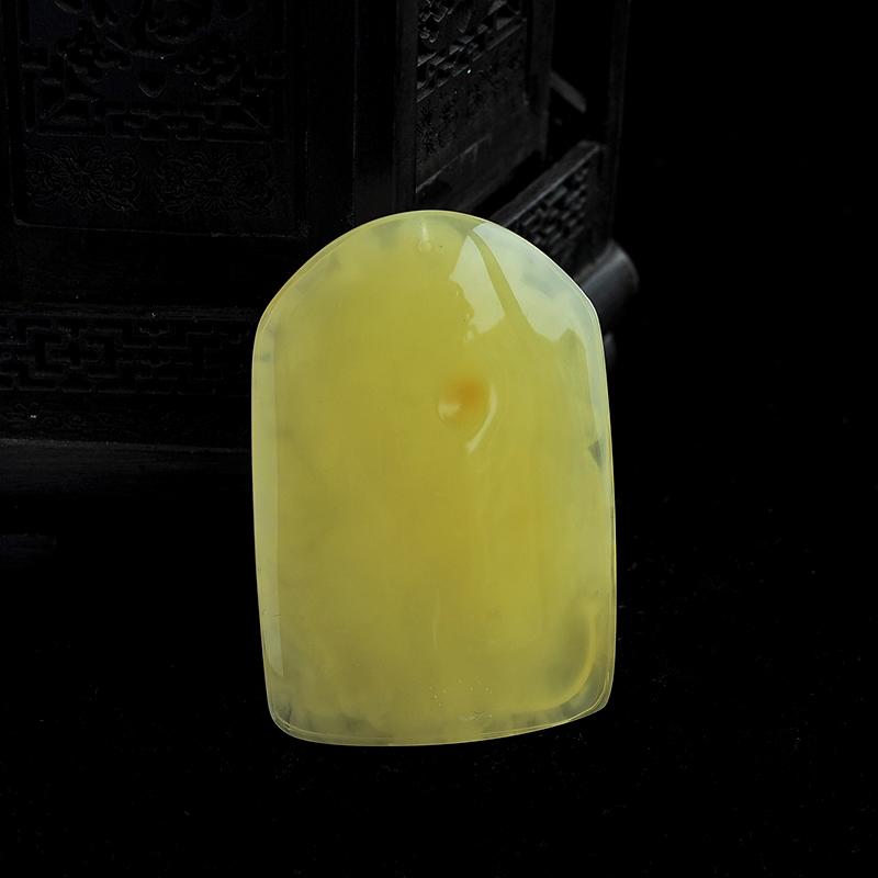 天然蜜蜡龙凤呈祥吊坠-红掌柜