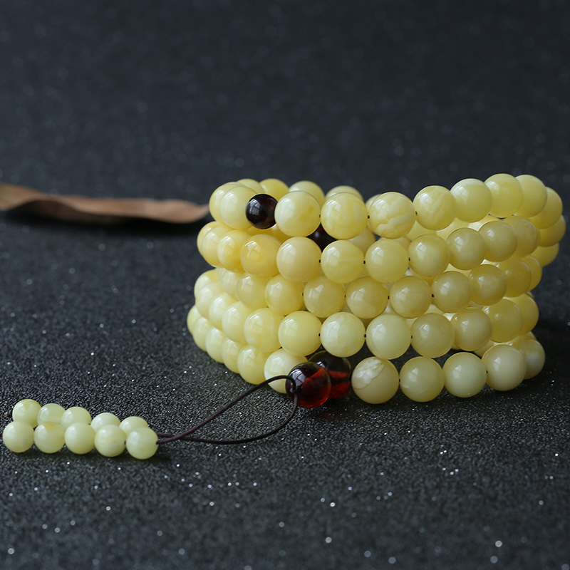 波罗的海蜜蜡108手串-红掌柜