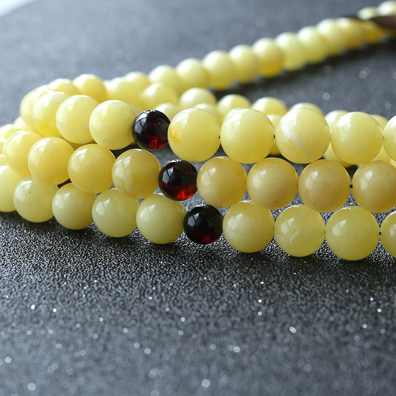 蜜蜡108手串-红掌柜