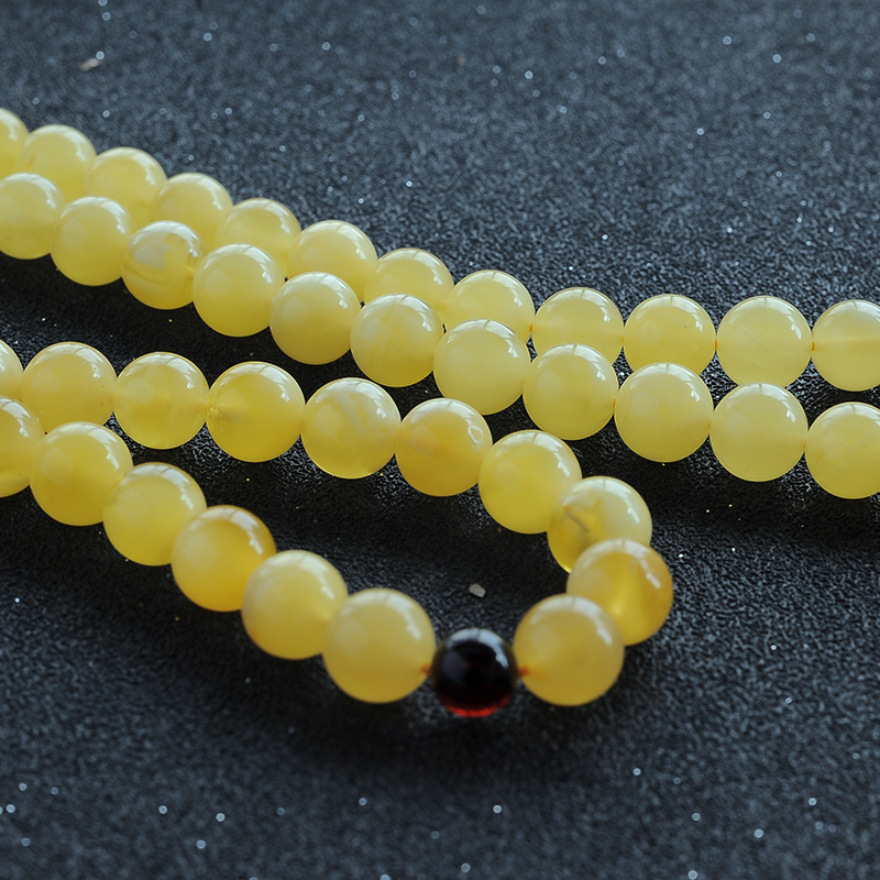 蜜蜡108手串-红掌柜