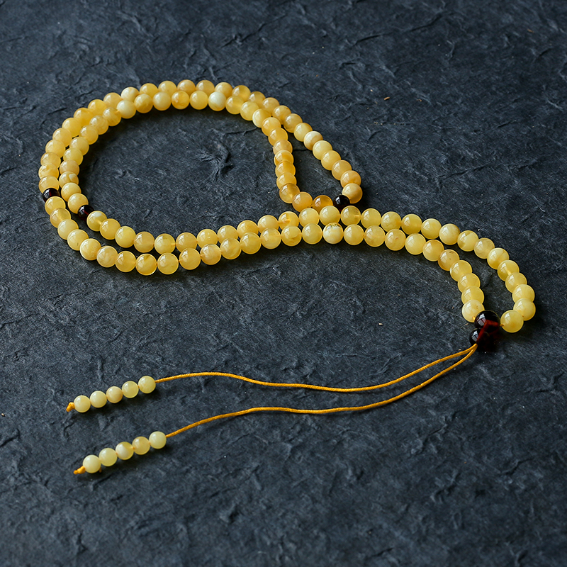 蜜蜡佛珠串 - 红掌柜珠宝