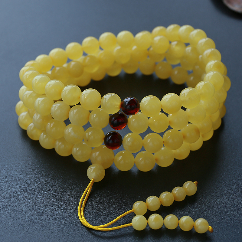 蜜蜡108念珠-红掌柜