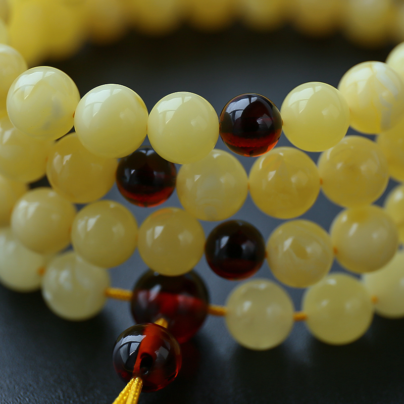 波罗的海蜜蜡念珠-红掌柜