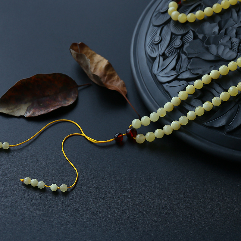 蜜蜡108念珠-红掌柜