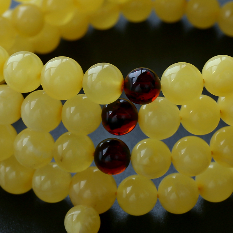 蜜蜡108佛珠-红掌柜