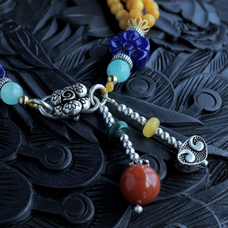 南红玛瑙搭配蜜蜡手串-红掌柜