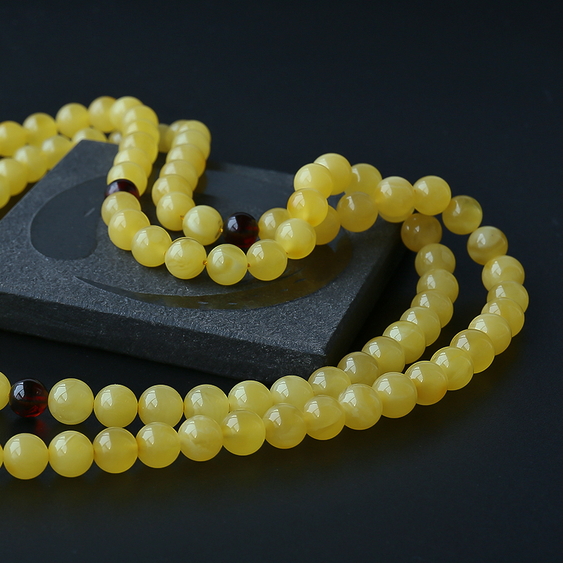 蜜蜡108念珠-红掌柜