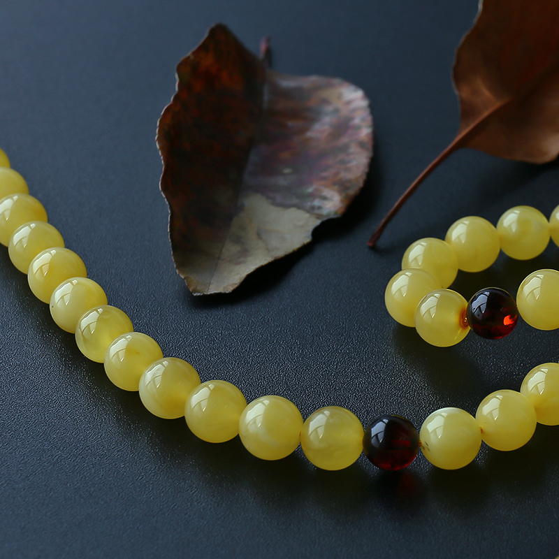 波罗的海蜜蜡佛珠-红掌柜