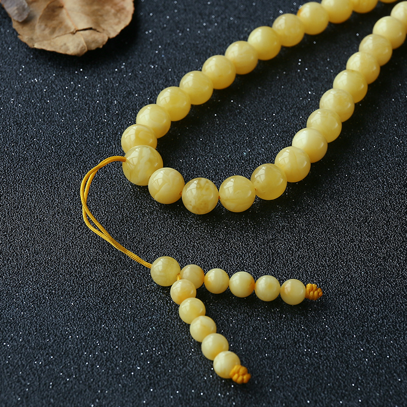 蜜蜡108手串-红掌柜