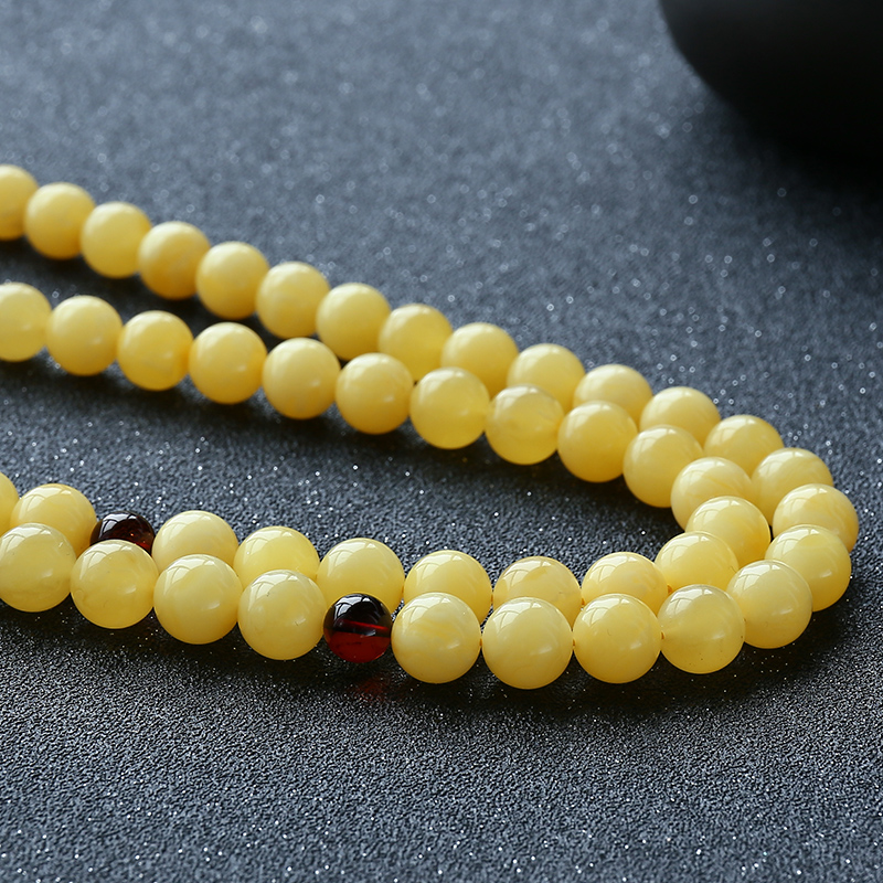 波罗的海蜜蜡念珠-红掌柜