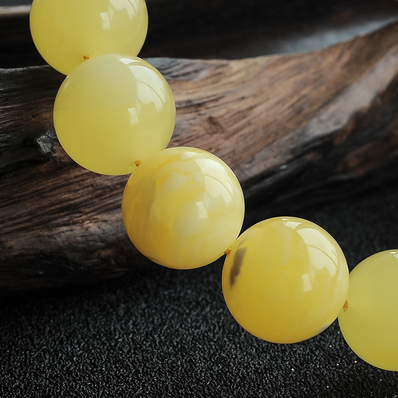 蜜蜡念珠-红掌柜