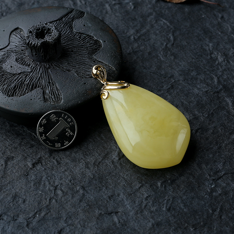波罗的海蜜蜡吊坠 - 红掌柜珠宝